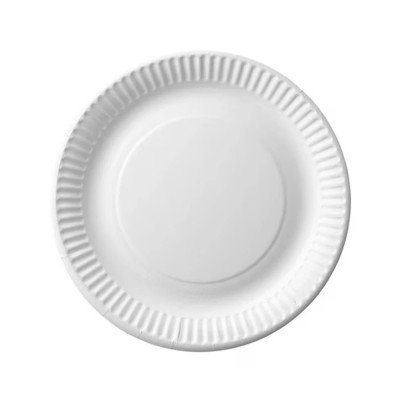 Papírtálca kerek átmérő 18 cm 100 db/csomag fehér Papírtálca kerek átmérő 18 cm 100 db/csomag fehér