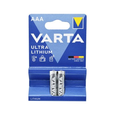 Elem AAA mikro LR03 2 db/csomag, Varta Ultra Lithium