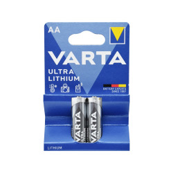 Elem AA ceruza LR6 2 db/csomag, Varta Ultra Lithium Elem, akkumulátor, töltő Varta
