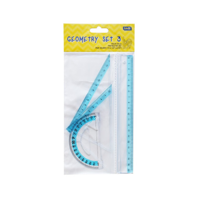 Vonalzókészlet, 20 cm egyenes vonalzó, szögmérő, 45°, 10 cm-es és 60°, 14 cm-es háromszög vonalzó, 4 db/bliszter Educa Vonalzókészlet, 20 cm egyenes vonalzó, szögmérő, 45°, 10 cm-es és 60°, 14 cm-es háromszög vonalzó, 4 db/bliszter Educa