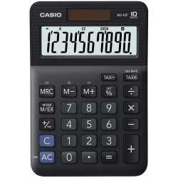 Számológép asztali 10 digit nagy, döntött kijelző Casio MS 10 F fekete Irodatechnika, kellékei Casio