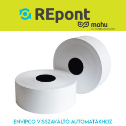 Hőpapír 57mm széles, 232fm hosszú, cséve 40mm, BPA mentes nyomatlan, ENVIPCO MOHU visszaváltó gépekhez Bluering® Hőpapír Bluering