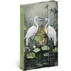 Határidőnapló mágnessel záródó, fehér lapokkal Japan 130x160 mm, Presco Határidőnapló Presco