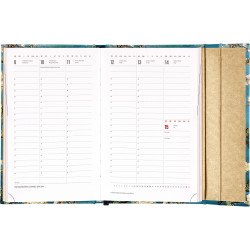 Határidőnapló mágnessel záródó, heti, fehér lapokkal Vincent Van Gogh 130x210 mm, Presco