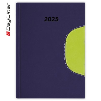 Határidőnapló Memphis B5 heti, fehér lapokkal kék-zöld Dayliner 2026.