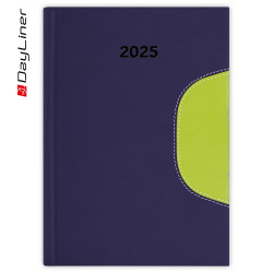 Határidőnapló Memphis B5 heti, fehér lapokkal kék-zöld Dayliner 2026. Határidőnapló Dayliner