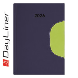 Határidőnapló Memphis B5 heti, fehér lapokkal kék-zöld Dayliner 2026.