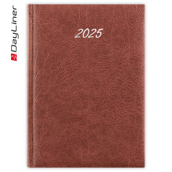 Határidőnapló Rebel B5 heti, krémszínű lapokkal bordó Dayliner 2026. Határidőnapló Dayliner