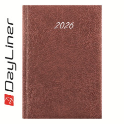 Határidőnapló Rebel B5 heti, krémszínű lapokkal bordó Dayliner 2027.