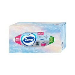 Papírzsebkendő 3 rétegű 150 db/doboz Zewa Deluxe Iroda üzemeltetés, munkavédelem Zewa