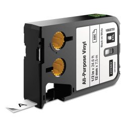 Feliratozógép szalag Dymo XTL 1868751 12mmx7m ORIGINAL, vinyl fehér/fekete Irodatechnika, kellékei Dymo