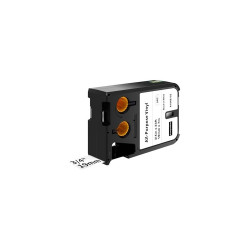 Feliratozógép szalag Dymo XTL 1868752 19mmx7m ORIGINAL, vinyl fehér/fekete Irodatechnika, kellékei Dymo
