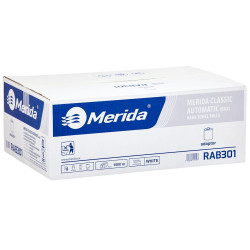 Kéztörlő automata adagolóba 1 rétegű tekercses 250 m/tekercs 6 tekercs/csomag Iroda üzemeltetés, munkavédelem Merida