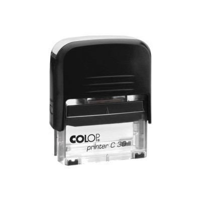Bélyegző C30 Colop fekete átlátszó ház/fekete párna Bélyegző C30 Colop fekete átlátszó ház/fekete párna