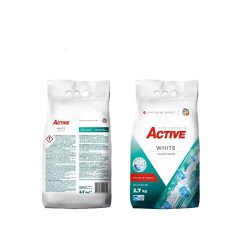 Mosópor 2,7 kg (40 mosás) zsákos fehér ruhákhoz Active White Iroda üzemeltetés, munkavédelem Egyéb