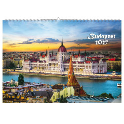 Falinaptár képes 460x320mm, Budapest Realsystem 2027. Falinaptár Realsystem
