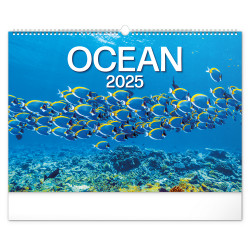 Falinaptár képes  480×330mm Ocean Wildlife Realsystem 2026. Falinaptár Realsystem