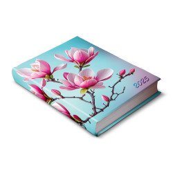 Határidőnapló Librobello hölgyeknek B/6, napi magnólia Realsystem 2027. Határidőnapló Realsystem
