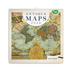 Falinaptár képes lemeznaptár 300x300mm, Antique Maps Realsystem 2026.