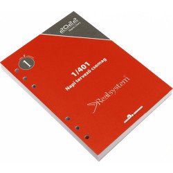Gyűrűs kalendárium utántöltő csomag 1/401 fehér papíros éves, napi beosztású L mérethez Realsystem Gyűrűs kalendárium Realsystem