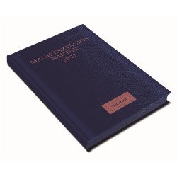 Határidőnapló Womanext Manifesztációs naptárkönyv A/5, heti fehér lapokkal navy blue Realsystem 2027.