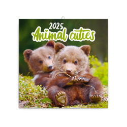 Falinaptár képes lemeznaptár 300x300mm, Animal Cuties Realsystem 2026. Falinaptár Realsystem