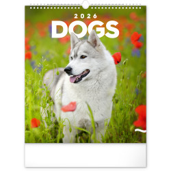 Falinaptár képes  300x340mm Dogs Realsystem 2026.