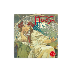Falinaptár képes lemeznaptár 300x300mm, Alphonse Mucha Realsystem 2026. Falinaptár Realsystem