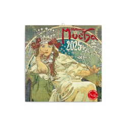 Falinaptár képes lemeznaptár 300x300mm, Alphonse Mucha Realsystem 2026. Falinaptár Realsystem