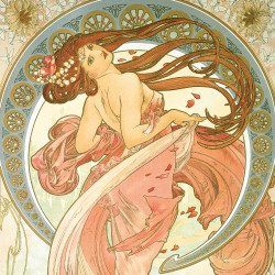 Falinaptár képes lemeznaptár 300x300mm, Alphonse Mucha Realsystem 2027.
