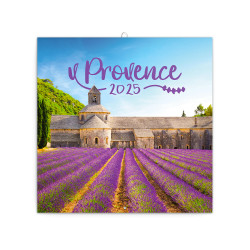 Falinaptár képes lemeznaptár 300x300mm, Provence Realsystem 2026. Falinaptár Realsystem