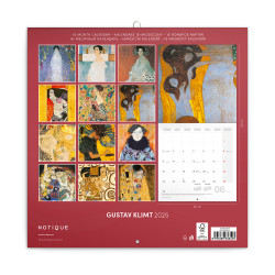 Falinaptár képes lemeznaptár 300x300mm, Gustav Klimt Realsystem 2026.