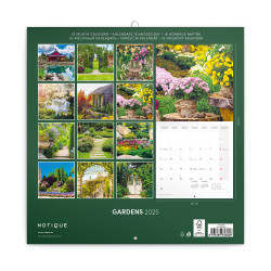 Falinaptár képes lemeznaptár 300x300mm, Gardens Realsystem 2027.