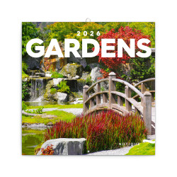 Falinaptár képes lemeznaptár 300x300mm, Gardens Realsystem 2027.
