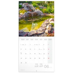 Falinaptár képes lemeznaptár 300x300mm, Gardens Realsystem 2027.