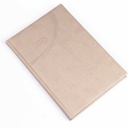 Határidőnapló Fashion B/5 heti + napló fehér lapokkal drapp Realsystem 2026. Határidőnapló Realsystem