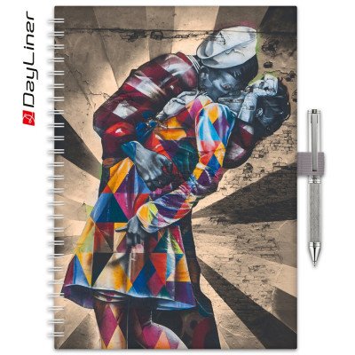 Határidőnapló InSpiral A5 heti, fehér lapokkal Graffiti Dayliner 2026.