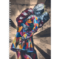 Határidőnapló InSpiral A5 heti, fehér lapokkal Graffiti Dayliner 2026.