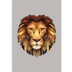 Határidőnapló InSpiral A5 heti, fehér lapokkal Lion Dayliner 2026.