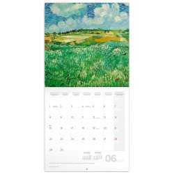 Falinaptár képes lemeznaptár 300x300mm, Vincent van Gogh Realsystem 2027.