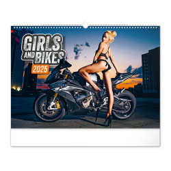 Falinaptár képes  480×330mm Girls & Bikes  Realsystem 2027. Falinaptár Realsystem