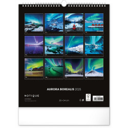 Falinaptár képes  300x340mm Aurora Borealis Realsystem 2026.