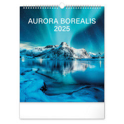 Falinaptár képes  300x340mm Aurora Borealis Realsystem 2026. Falinaptár Realsystem