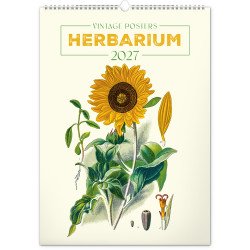 Falinaptár képes  330×460mm Vintage Posters-Herbarium Realsystem 2027. Falinaptár Realsystem