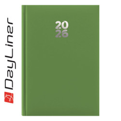 Határidőnapló Pannon A5 heti, fehér lapokkal világoszöld Dayliner 2026.