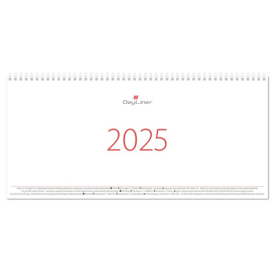 Asztali naptár Oktáv 320 x 150 mm, fehér lapokkal Oktáv tömb Dayliner 2026.
