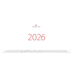 Asztali naptár Oktáv 320 x 150 mm, fehér lapokkal Oktáv tömb Dayliner 2026.