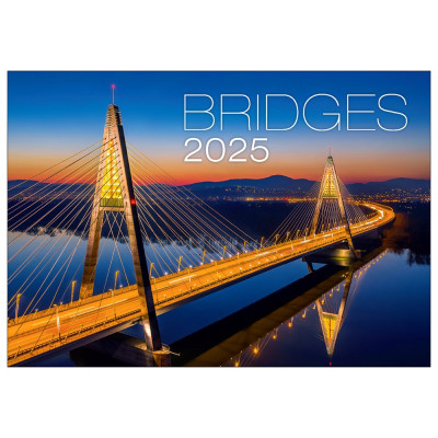 Falinaptár képes 450 × 315 mm, Bridges Dayliner 2026.