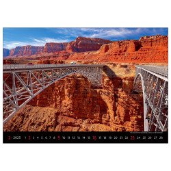 Falinaptár képes 450 × 315 mm, Bridges Dayliner 2026.