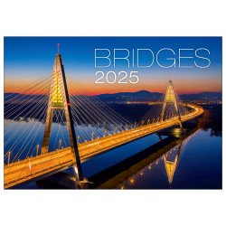 Falinaptár képes 450 × 315 mm, Bridges Dayliner 2026. Falinaptár Dayliner